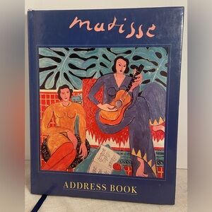 Matisse Art Address Book 90s vintage art print hardcover book